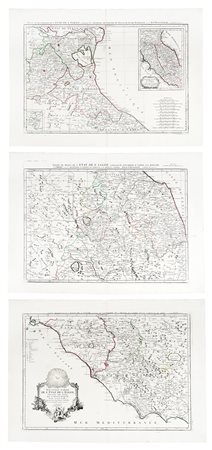 Ruggiero Giuseppe Boscovich e Paolo Santini, Nouvelle Carte de l'Etat de...