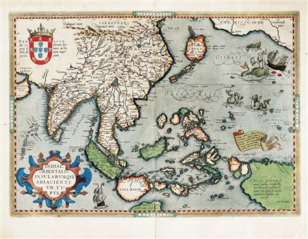 Abraham Ortelius, Indiae Orientalis, Insularumque Adiacientium Typus. Antwerp...