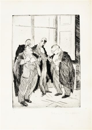 Francesco Chiappelli, Gli Avvocati. 1948. Cartella in cartone telato completa...