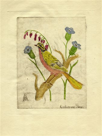 Raoul Dal Molin Ferenzona, Lotto composto di 4 incisioni. 1) Coppia di...