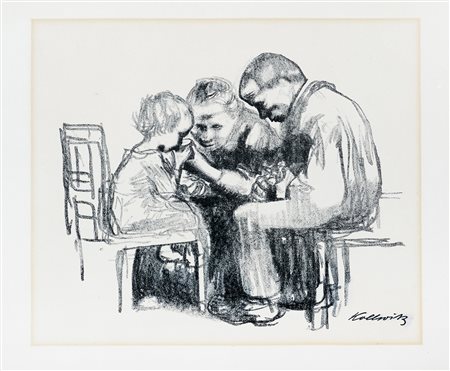 Käthe Kollwitz, Besuch im Kinderkrankenhaus (Visita all'ospedale pediatrico)....