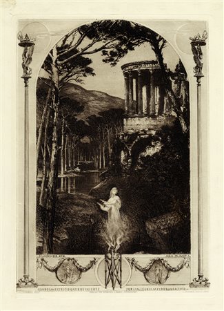 Johann Friedrich Emanuel Von Schennis, Opferhain (Tivoli). Der Rundtempel von...