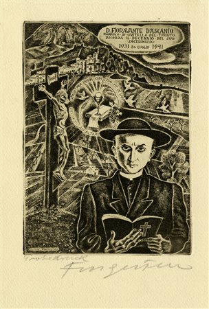 Michel Fingesten, Lotto composto di 6 ex libris. 1920-37. 1) Ex Libris G....