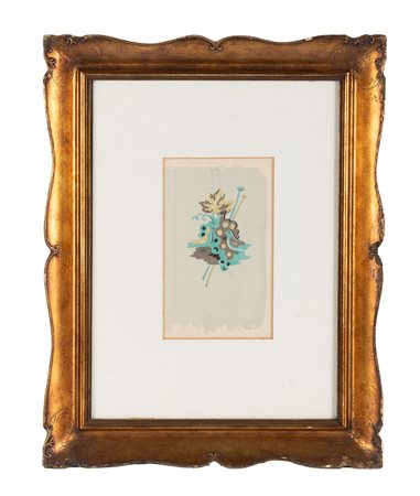 Gino Severini, Colombine. Anni '30 del XX secolo. Tempera su cartoncino. cm...