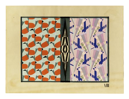 Anonimo del XX secolo, Lotto composto di 2 bozzetti a tempera. 1934....