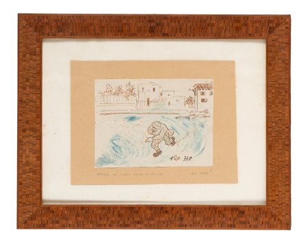 Francesco Cangiullo, 120 HP. Balla che corre dietro la macchina. 1917....