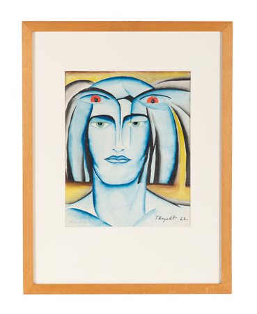 Thayaht [pseud. di Michahelles Ernesto], The mind's eyes. 1922. Acquerello,...