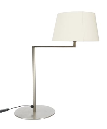 Miguel Milá, Lampada da tavolo Americana. 1964. Base e fusto in metallo...