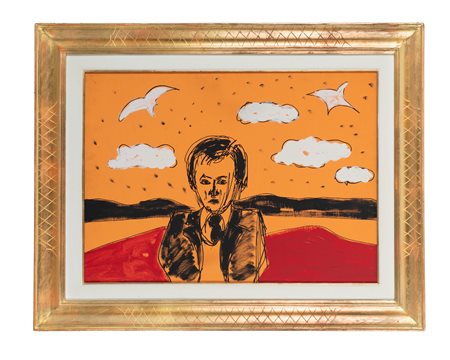 Tano Festa, Ritratto (dedicato a Bruno Tano). 1976. Acrilico su tela. cm...