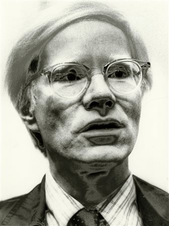 Maria Mulas, Andy Warhol. 1960 ca. Fotografia. mm 240x175. Al verso,...