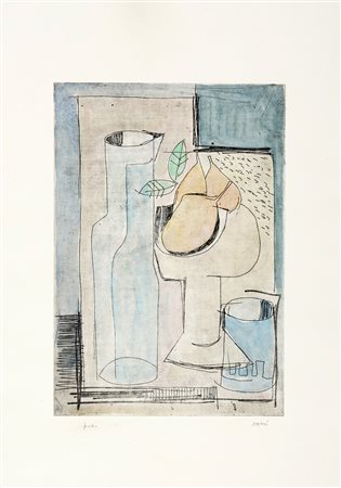 Gualtiero Nativi, Lotto composto di 2 incisioni, di cui 1 acquerellata. 1)...