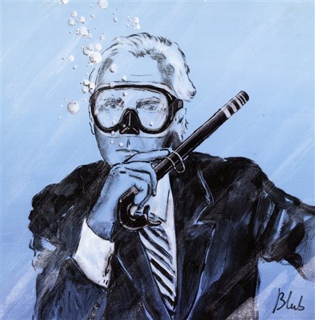 Blub, (Sub)Giorgio Armani. Offset. mm 300x300. Firmato a pennarello nero in...