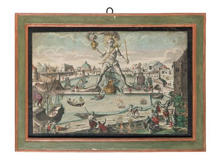 Autori vari, Quattro vues d'optique. 1750-1770. Acquaforte e bulino in...