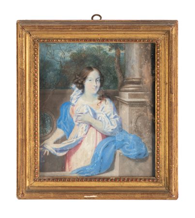 Sir Peter Lely [alla maniera di], Ritratto di gentildonna. 1680 ca. Tempera a...