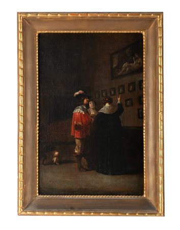 Anthonie o Anthony Palamedes o Palamedesz, Coppia di scene di genere in...