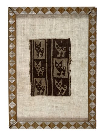 Frammento verosimilmente Chancay / Danza balinese Barong dipinta su tessuto /...