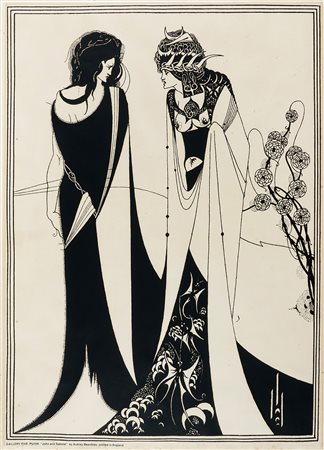 Aubrey Beardsley [after], John and Salome. Post 1899. Litografia. mm 725x505....