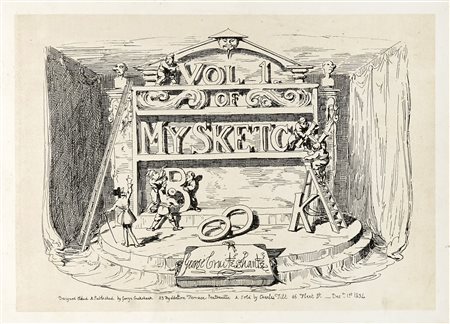 George Cruikshank, Volume 1 of my sketch book. 1834. In-4° oblungo. 1...