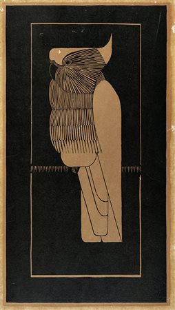 Samuel Jessurun De Mesquita, Kroonkaketoe. 1929. Xilografia. mm 405x219....