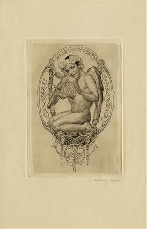 Sigmund Lipinsky, Lotto composto di 3 incisioni. 1922-25. 1) Amor Omnia...