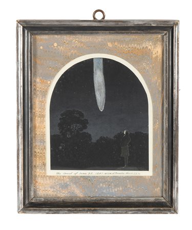Anonimo del XIX secolo, The comet of June 30. 1861. As seen at Osmaston Manon...