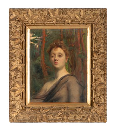 Paul Baudry [attribuito a], Ritratto di Jeanne Samary (?) in veste di Diana....