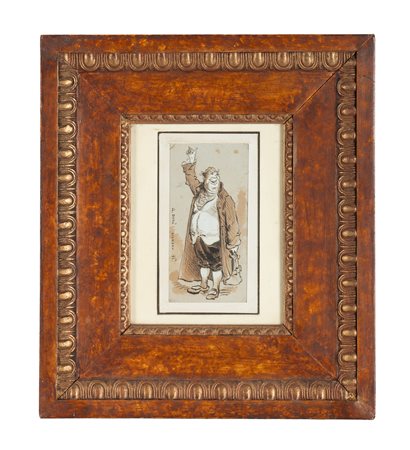 Gustave Doré, Disegno preparatorio per l'illustrazione del Barone di...