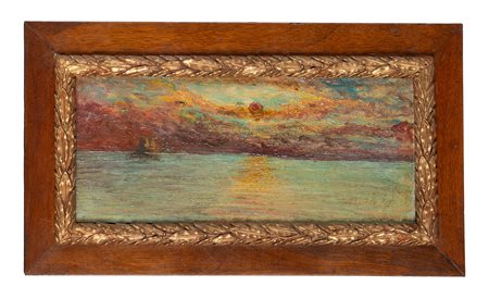 Autori vari, Lotto composto di 17 dipinti a tema paesaggistico. 1800-1900. 1)...