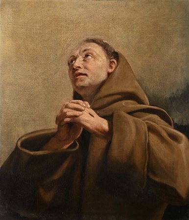 Giuseppe Angeli Venezia 1709 - Venezia 1798 San Francesco olio su tela cm 74x64