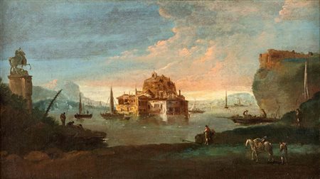Giuseppe Bernardino Bison (ambito di) Palmanova 1762 - MIlano 1844 Paesaggio...