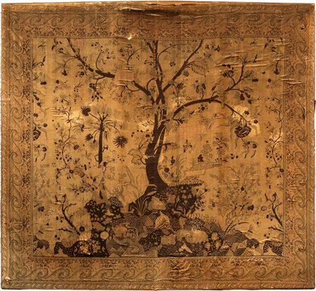 Mezzaro in seta, Liguria, fine XIX/inizi XX secolo stampa a inchiostro...