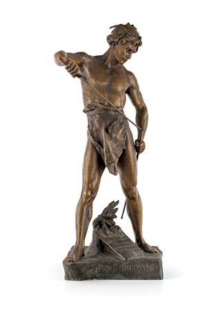Emile Louis Picault (dapres) Parigi 1833 - ? 1915 Post Pugnam bronzo "Dopo la...
