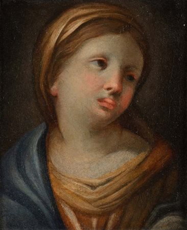 Pittore del XVIII secolo Madonna olio su tela cm 19x16 - con cornice cm...