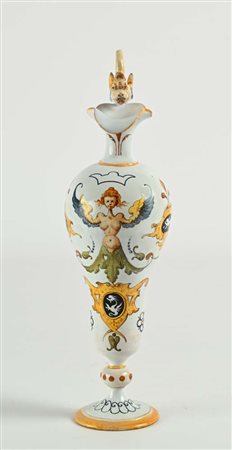 Versatoio in maiolica, manifattura Ginori di Doccia altezza cm 36 con...