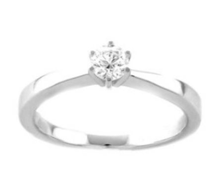 ANELLO IN ORO CON DIAMANTE NATURALE - 1002 NAT 18K