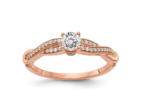 ANELLO IN ORO CON DIAMANTI NATURALI - 1003 NAT 18K