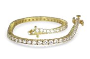 Bracciale Tennis in Oro Giallo 18K con Diamanti Lab-Grown da 4,50 Carati