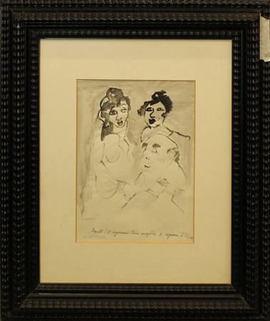 MINO MACCARI, "Decidi! O inganni tua moglie o inganni il fisco!", anni 50