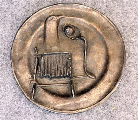 NOVELLO FINOTTI, Piatto in bronzo, 1980