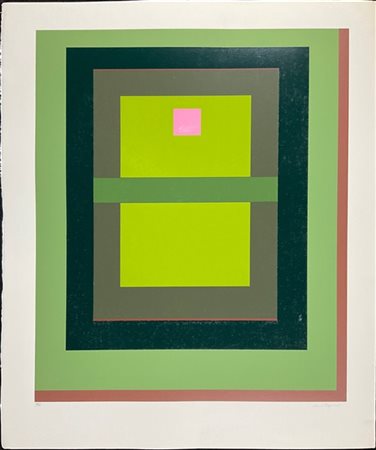 Mauro Reggiani "Senza titolo" 
serigrafia a colori
cm 78x66
firmata e numerata 1