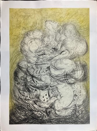 Roberto Barni "Bonadea" 1982
puntasecca e acquatinta a colori
(lastra cm 99,5x69