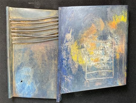 Ignoto "Senza titolo"
Scultura astratta in ferro dipinto
circa cm 40x32 (difett