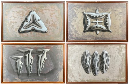 Carlos Forns Bada "Eslabones" 1990
Lotto composto da quattro acrilici su carta i