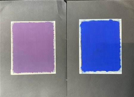 Rolf Hans Due tecniche miste su carta
cm 16,5x14 cad.
Firmate e datate rispettiv