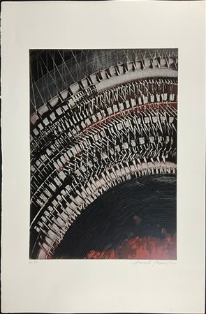 Arnaldo Pomodoro "Composizione" 
serigrafia a colori
cm 100x70
firmata e numerat