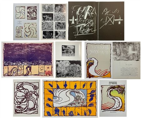 Alechinsky - Tapies
Lotto composto da quattro stampe offset (due a doppia pagin