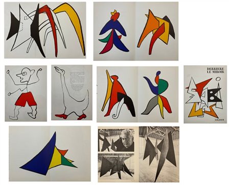 ALEXANDER CALDER Cinque stampe offset a colori
doppia pagina cm 38x56
Contenute