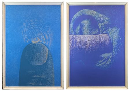 Gabriele Amadori Due serigrafie a colori
cm 100x70
firmate, numerate e datate '7