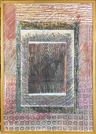 Adriano Altamira "Omaggio" 1992 -1993
tecnica mista e collage su carte
cm 69,5x4