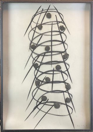 Francesco La Fosca "Senza titolo" 1989
tecnica mista e collage su carta
cm 67,5x